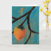 柿 カード (黄色い花)