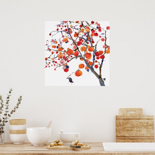 柿 ポスター (キッチン)