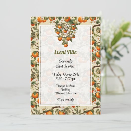 柿 招待状 (スタンド正面)