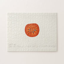 柿(Diospyros)フルーツウォーター絵画の色