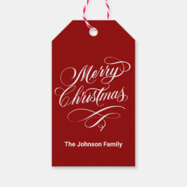 栄えた書道の聖降誕祭 ギフトタグ