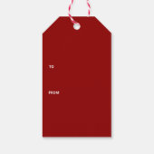 栄えた書道の聖降誕祭 ギフトタグ (裏面)