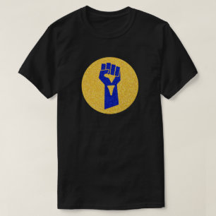 栄光とウクライナグリッターTシャツ Tシャツ