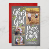 栄光と平和のシャルボード | クリスマスフォトカード シーズンカード (正面/裏面)