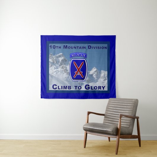栄光に登る第10山師団 タペストリー (インサイチュ(横))