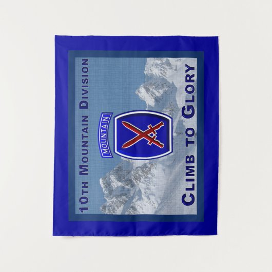 栄光に登る第10山師団 タペストリー (正面)