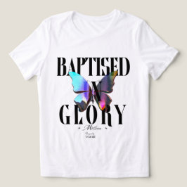 栄光のうちに洗礼を受けた女性 トライブレンドTシャツ