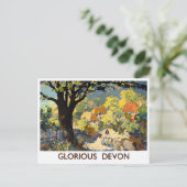 栄光のデヴォンイングランドヴィンテージ旅行はがき ポストカード (スタンド正面)
