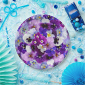 栄光のパンジー ペーパープレート (パーティー)