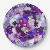 栄光のパンジー ペーパープレート (正面)