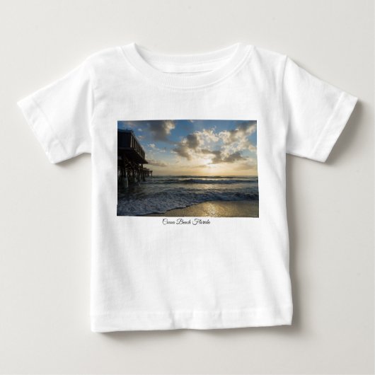 栄光のビーチ朝 ベビーTシャツ (正面)