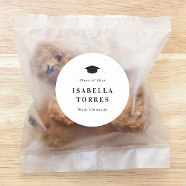 栄光のピークの卒業式のシールまたは封筒用シール ラウンドシール