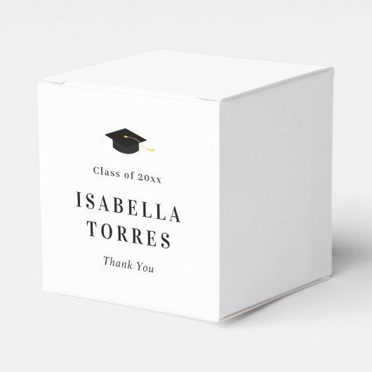 栄光のピーク卒業パーティーの好意ボックス フェイバーボックス (正面サイド)