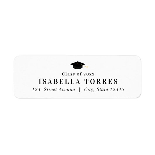 栄光のピーク卒業住所 シール (正面)