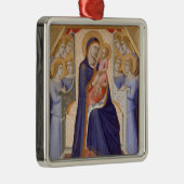 栄光のマドンナ、c.1315 (パネルのテンペラ) メタルオーナメント (右)