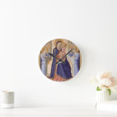 栄光のマドンナ、c.1315 (パネルのテンペラ) ラウンド壁時計 (ホーム)