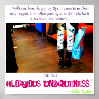 栄光のユニーク引用文ポスター ポスター