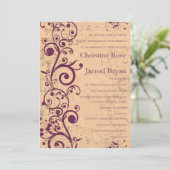 栄光のヴィンテージ結婚式招待状 招待状 (スタンド正面)