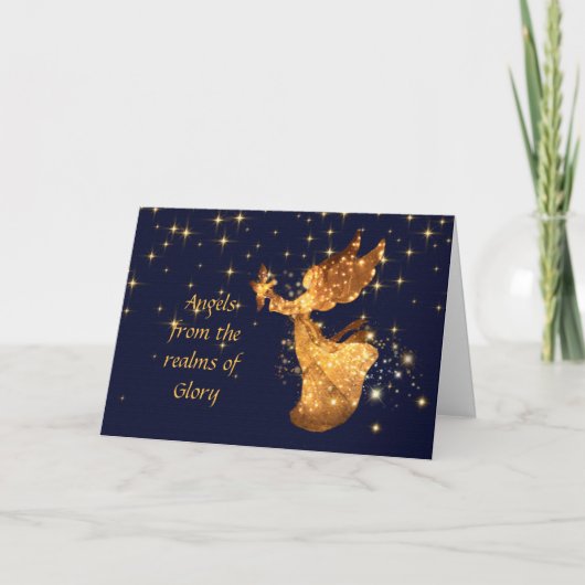 栄光の世界からクリスマス・キャロル・エンジェル シーズンカード (正面)