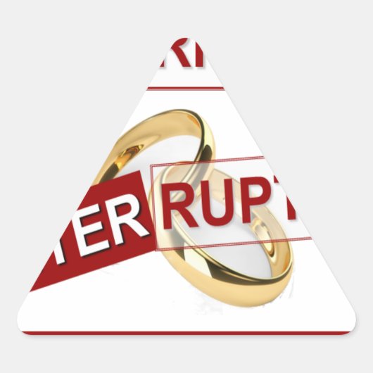 栄光の割り込み：黄金の始まり 三角形シール (正面)