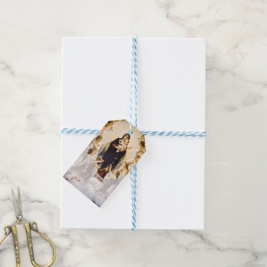 栄光の国の天使 ギフトタグ (より糸付き)