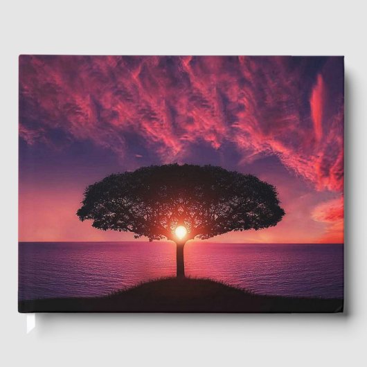 栄光の夕日の葬儀ゲストブック ゲストブック (正面)