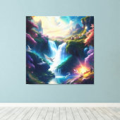 栄光の天の美しい風景2 キャンバスプリント (インサイチュ (ウッドフロア))