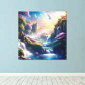 栄光の天の美しい風景3 キャンバスプリント (インサイチュ (ウッドフロア))