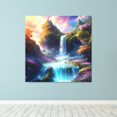 栄光の天の美しい風景4 キャンバスプリント (インサイチュ (ウッドフロア))