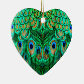 栄光の孔雀の羽 セラミックオーナメント (右)