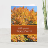 栄光の季節感謝祭 カード (正面)