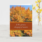 栄光の季節感謝祭 カード (黄色い花)