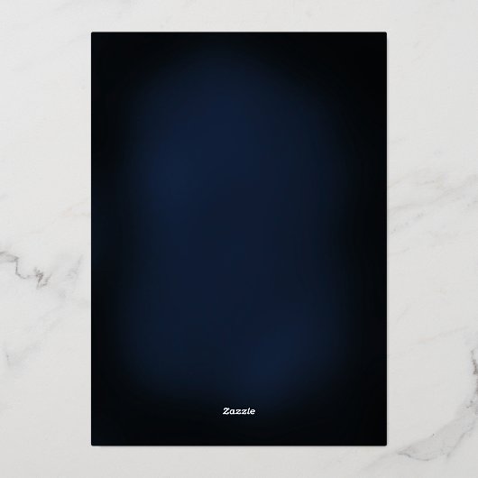 栄光の宗教的なクリスマスのデザイン白 箔シーズンカード (裏面)