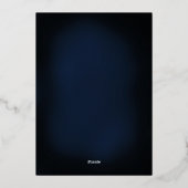 栄光の宗教的クリスマスデザイン 箔シーズンカード (裏面)