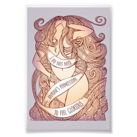 栄光の小さなプリントの薄紫 フォトプリント            (正面)