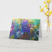 栄光の庭の花のカード古いアーファッションドト カード (黄色い花)