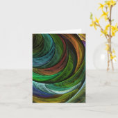 栄光の抽象美術のメッセージカードを着色して下さい カード (黄色い花)