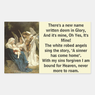栄光の新しい名前 長方形シール