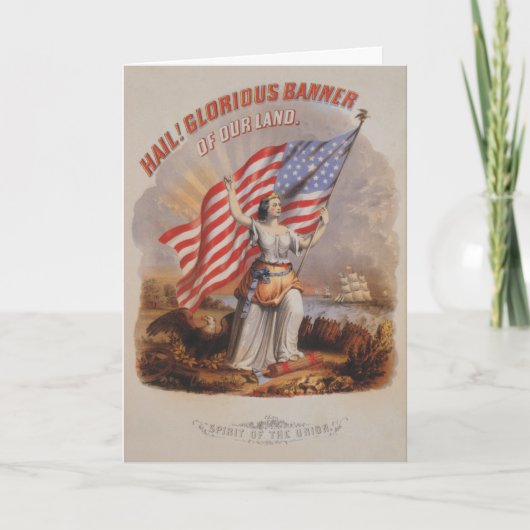 栄光の旗! – グリーティングカード (正面)