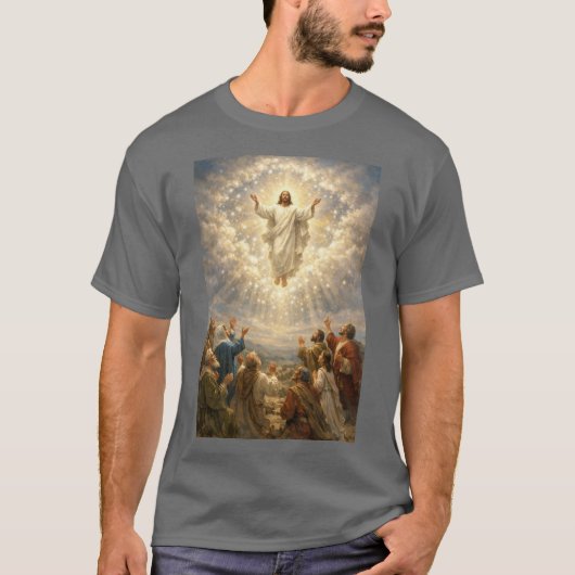 栄光の昇天 イエス キリスト Tシャツ (正面)