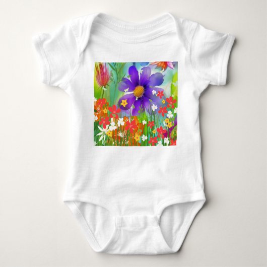 栄光の春 ベビーボディスーツ (正面)