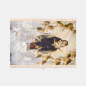 栄光の王国からの天使 フリースブランケット (正面(横))