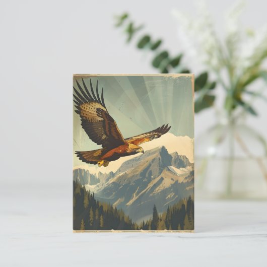 栄光の翼：ゴールデンイーグルヴィンテージ飛行 ポストカード (スタンド正面)