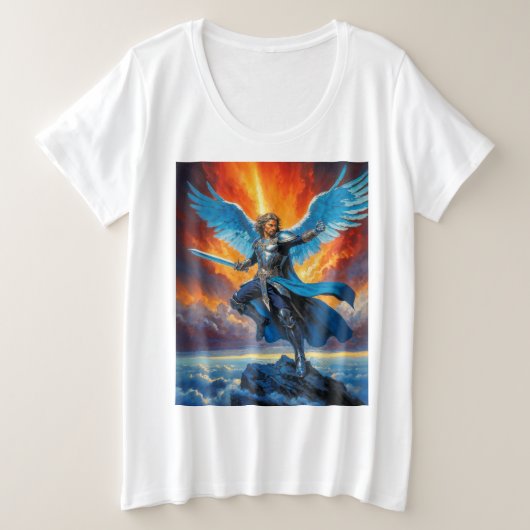 栄光の翼 プラスサイズTシャツ (デザイン正面)