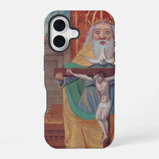 栄光の聖三位一体の神 iPhone 16ケース (裏面)