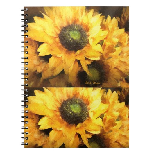 栄光の色のひまわり ノートブック (正面)