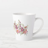 栄光の花のガーランドパーソナライズされた カフェラテマグ (右)