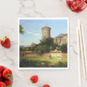 栄光の過去（中世の城と騎士） スタンダードランチョンナプキン (インサイチュ)