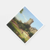 栄光の過去（中世の城と騎士） スタンダードランチョンナプキン (角)