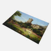 栄光の過去（中世の城と騎士） ドアマット (アングル)